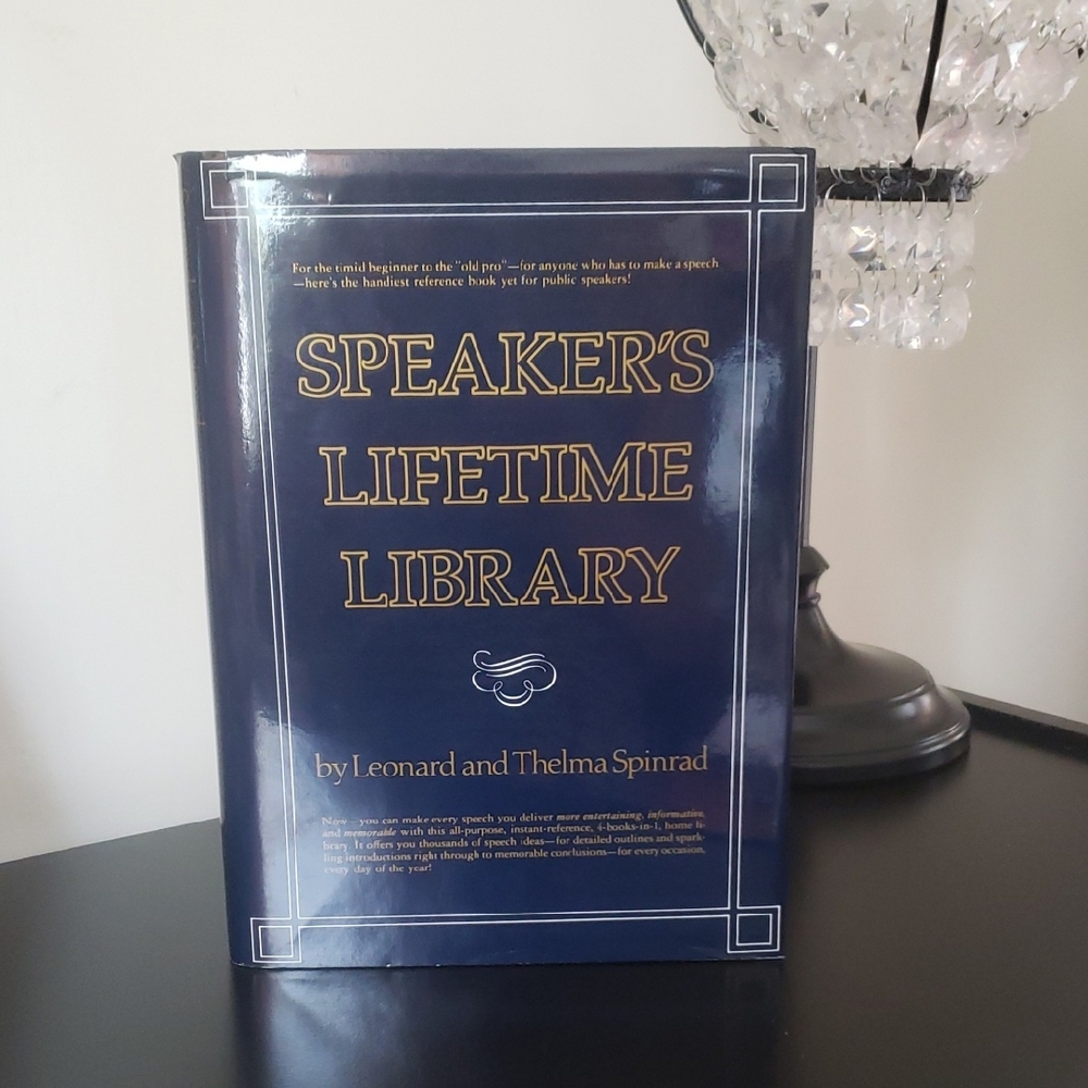 Book: Speaker's Lifetime Library Book by Leonard and Thelma Spinrad (Hardcover)